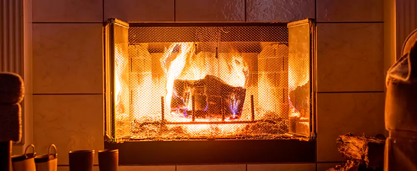 Mendota Hearth Landscape Fireplace Installation in Land O Lakes, Florida