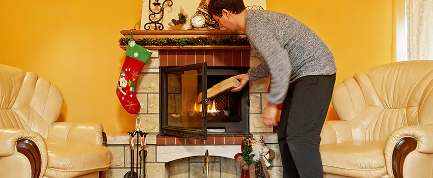Rusted Metal Fireplace Restoration in Land O Lakes, Florida
